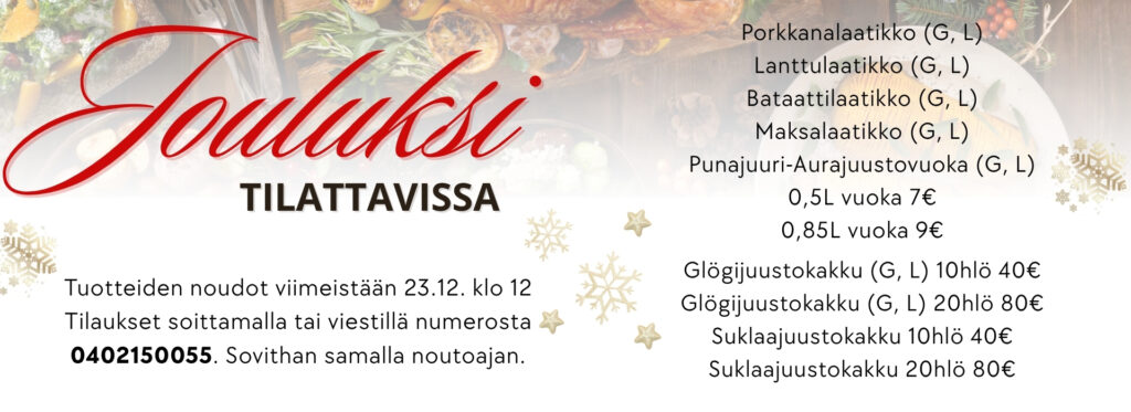 Tilaa jouluherkkuja valmiiksi